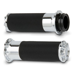 BEVELED FUSION GRIPS CHROME